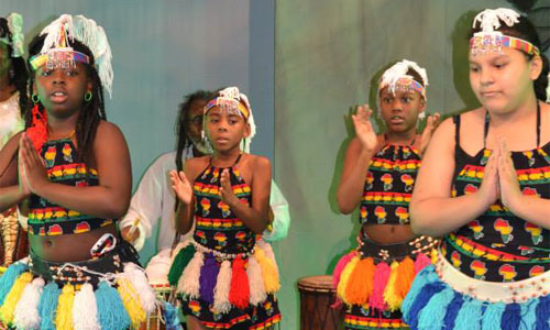 youth African dance performance