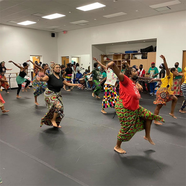 African dance class