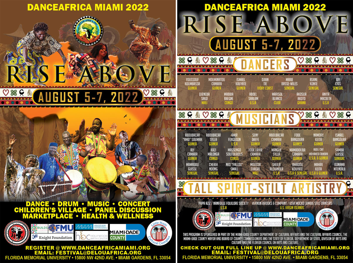 2022 Dance Africa Miami flyer